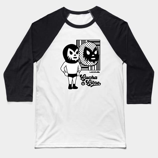 LUCHA LIBRE#146mono Baseball T-Shirt by RK58